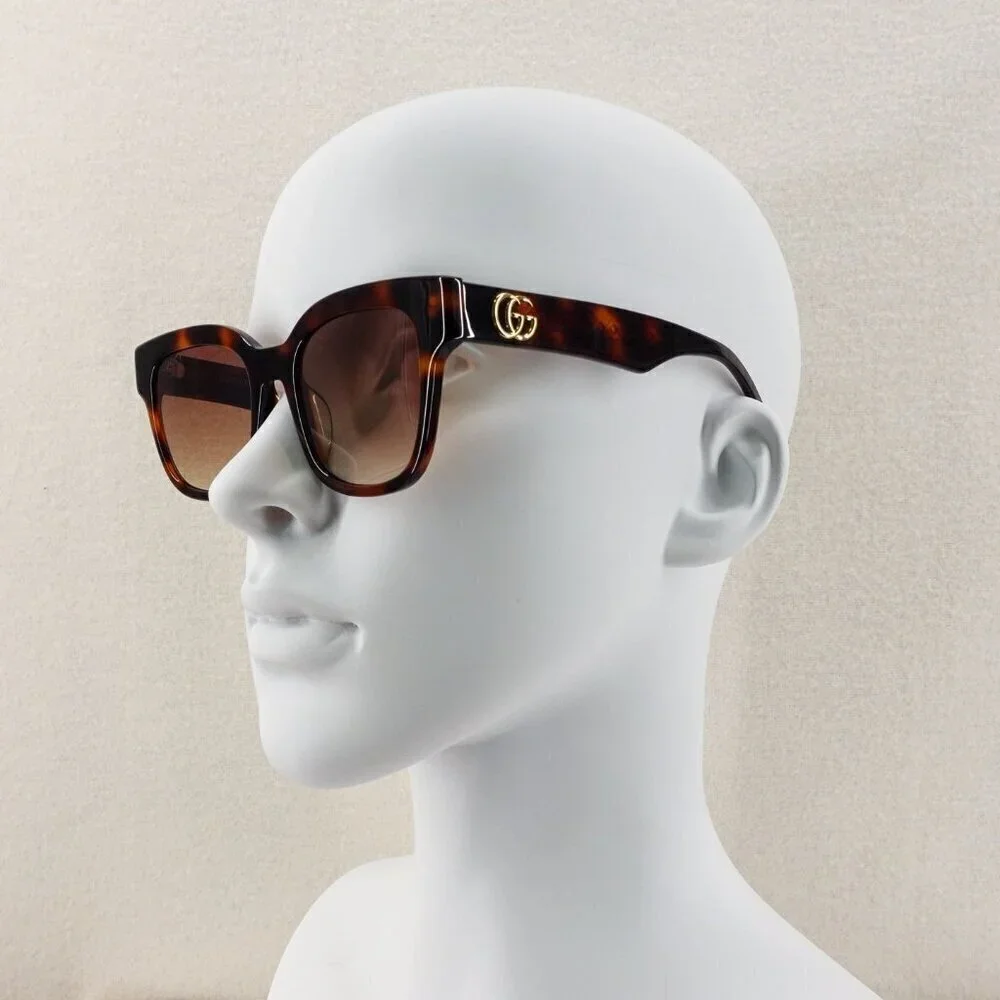 Gucci GG0998 Square Sunglasses Brown OS